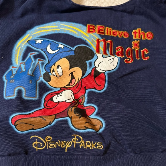 Disney World Parks Sorcerer Mickey Messenger Bag Cast Member Exclusive Castle - Picture 2 of 11